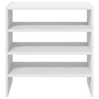 Schoenenrekken 2 st stapelbaar 60x30x30,5 cm wit - thumbnail