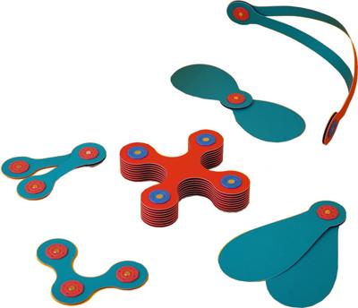 Magnetische constructieset - GIPSY TOYS - Itsy CLIXO - 18 stuks - Veelkleurig - Vanaf 4 jaar