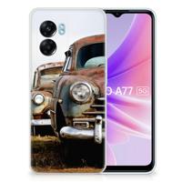 OPPO A77 | A57 5G | Siliconen hoesje | met foto Vintage Auto - thumbnail