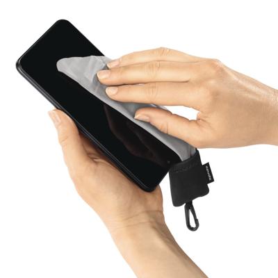 Hama pocket microvezeldoek 15x15 cm zwart/grijs