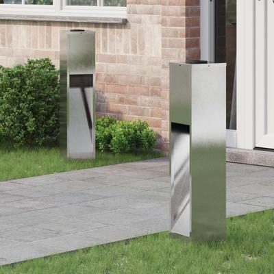 Zonne LED Padverlichting 2 pcs Roestvrij staal Roestvrij staal Zonne LED Padverlichting 2 pcs Roestvrij staal Roestvrij staal