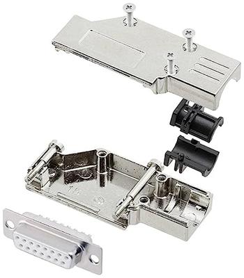 encitech DCMR15-FK-DMS-W-K 6355-8065-32 D-sub female connectorset 90 ° Aantal polen: 15 Soldeerkelk 1 stuk(s)
