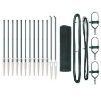 VidaXL Afrasteringspaal groen 25 x 0,4 m (25 x 25 mm gaas) - thumbnail