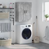 Wandkast 69,5x34x90 cm bewerkt hout betongrijs - thumbnail