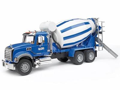 bruder MACK Granite truck met betonmixer modelvoertuig - thumbnail
