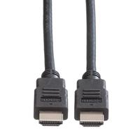 ROLINE HDMI High Speed kabel met Ethernet M-M, LSOH, zwart, 1 m - thumbnail