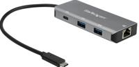 StarTech.com 3 Port USB-C Hub met Gigabit Ethernet RJ45 GbE Port - 2x USB-A, 1x USB-C - SuperSpeed 10Gbps USB 3.1/3.2 Gen 2 Type C Adapter Hub - USB Bus Powered - Aluminum - Compatibel met TB3 - thumbnail