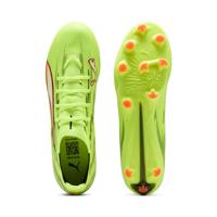 PUMA Ultra 6 Match Gras / Kunstgras Voetbalschoenen (MG) Neongeel Rood Zwart - thumbnail