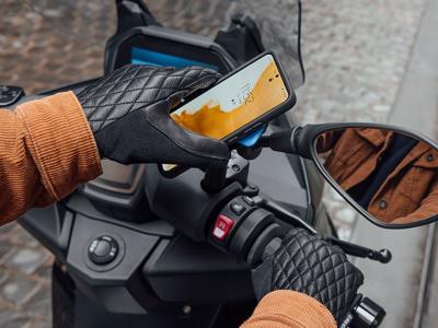 Quad Lock Mirror Mount Passieve houder Mobiele telefoon/Smartphone Zwart, Blauw