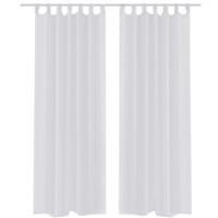 VidaXL Witte vitrage 140 x 225 cm 2 stuks - thumbnail
