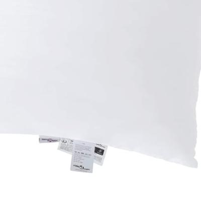 VidaXL Hoofdkussen met kussen wit 61 x 41 x 20 cm polyester