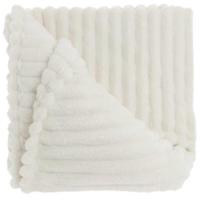 Unique Living plaid lex 150x200cm dove white - thumbnail