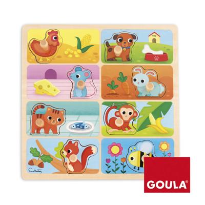 Houten Kinderpuzzel Goula My Favourite Food Hout