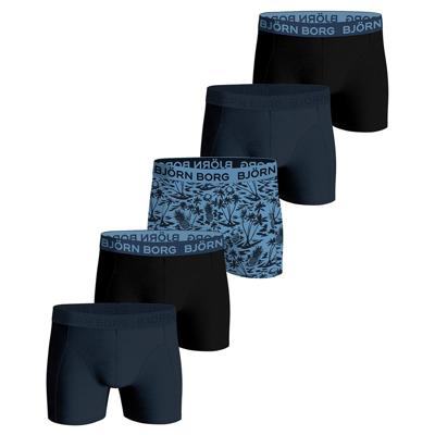5-Pack heren boxershorts - Orange spots - Katoenen mannen onderbroeken - M - Blauw - Onderbroek heren heren heren heren heren heren heren heren