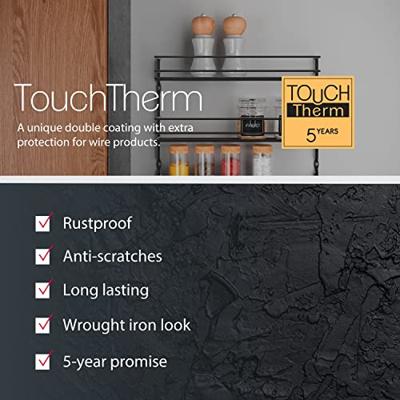 Metaltex pepito kruidenrek 3 etages 36x32x8 cm zwart