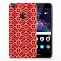 Huawei P8 Lite 2017 TPU bumper Batik Rood - thumbnail