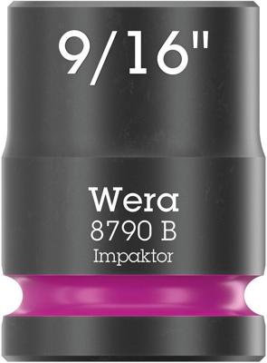 Wera 8790 B Impaktor 05005519001 Dop (zeskant) Dopsleutelinzetstuk 9/16 1 stuks 3/8 Wera 8790 B Impaktor 05005519001 Dop (zeskant) Dopsleutelinzetstuk 9/16 1 stuks 3/8