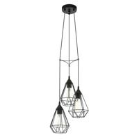 Eglo Vintage hanglampTarbes 3-lichts zwart - 94191 - thumbnail