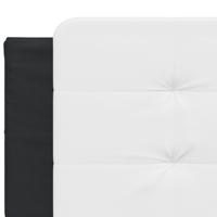 Bed met matras "Zadar" kunstleer zwart en wit 160x200 cm - thumbnail