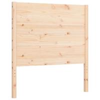 Bedframe met hoofdbord massief hout - thumbnail