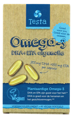 Testa Omega-3 Algenolie DHA & EPA Capsules