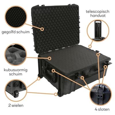 Harde trolley koffer 604 x 473 x 283 mm met plukschuim Velleman - Velleman - thumbnail