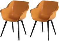 Sophie Studio dining armstoel Zwart Orange India - thumbnail