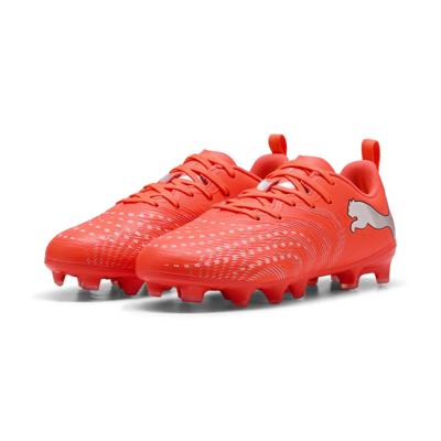 PUMA Future 9 Play Gras / Kunstgras Voetbalschoenen (MG) Kids Felrood Zilver Zwart PUMA Future 9 Play Gras / Kunstgras Voetbalschoenen (MG) Kids Felrood Zilver Zwart