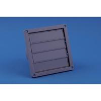 Nedco lamellenrooster rand - 155 x 155 mm - Ø 100 - 130 mm - grijs - 62500605 - thumbnail