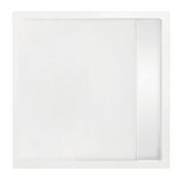 Douchevloer Xenz Easy Tray | 80x80 cm | Incl.Gootcover en Afvoersifon | Acryl | Vierkant | Wit glans - thumbnail