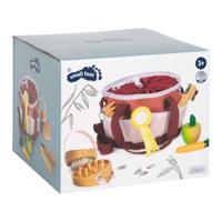 Small Foot - paardenverzorgingsset met tas rood - thumbnail