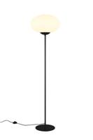 Trio VloerlampFomento Ø 40cm - zwart met wit glas - 463100132 - thumbnail