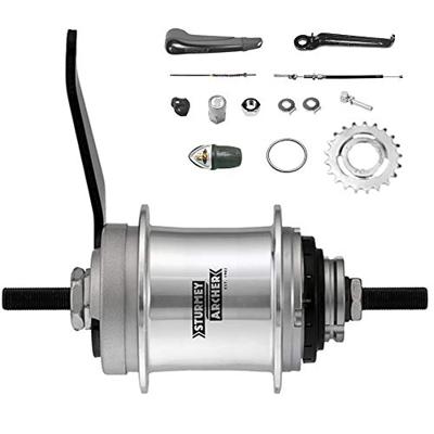 Versnellingsnaaf 3 speed Sturmey Archer AWC terugtraprem - compleet met versteller - thumbnail