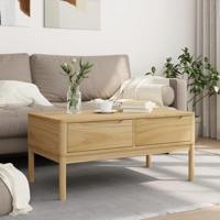 Salontafel FLORO 99x55,5x45 cm massief grenenhout wasbruin - thumbnail