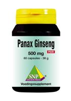 SNP Panax ginseng 500mg puur 60 Vegetarische capsules - thumbnail