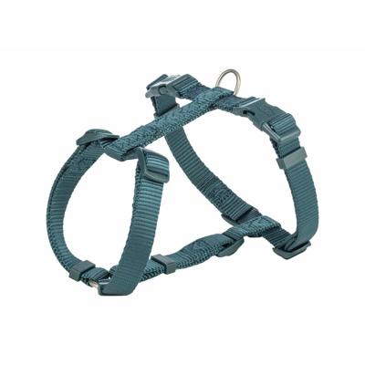 Trixie hondentuig premium h-tuig petrol blauw