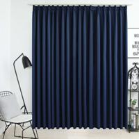 VidaXL Gordijn verduisterend met haken 290x245 cm blauw - thumbnail