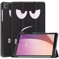 Lunso - Lenovo Tab M8 Gen 4 (8 inch) - Tri-Fold Bookcase hoes - Don't Touch - thumbnail