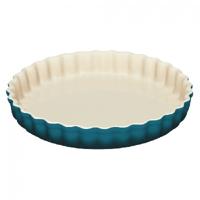 LE CREUSET - Aardewerk - Taartvorm 28cm Deep Teal - thumbnail