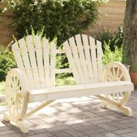 Tuinstoel 2-zits Adirondack massief vurenhout - thumbnail