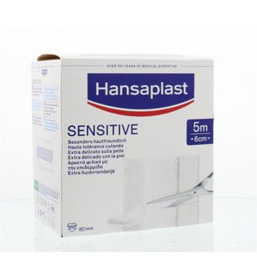 Hansaplast Sensitive 5m x 6cm 1 Stuks