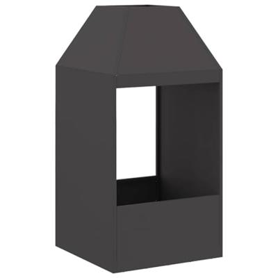 Vuurkorf Zwart 50 x 50 x 100 cm Koudgewalst staal