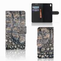 Sony Xperia Z5 | Z5 Dual Telefoonhoesje met Pasjes Krokodillenprint - thumbnail
