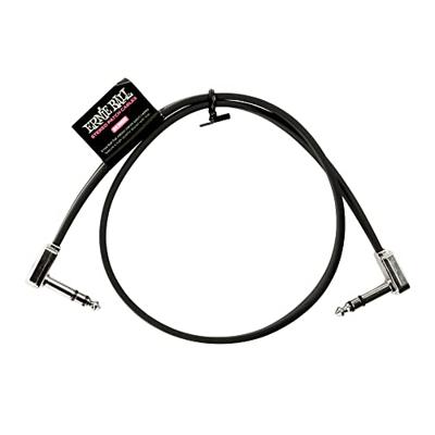 Ernie Ball 6410 patchkabel stereo haaks zwart 60 cm