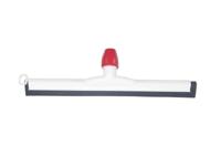 Kunststof vloertrekker 45 cm zwart natuurrubber - thumbnail