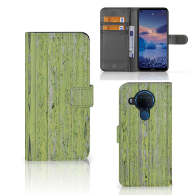 Nokia 5.4 | Book Style Case | Green Wood Nokia 5.4 | Book Style Case | Green Wood