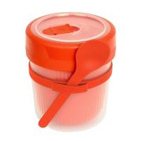 Rotho Memory Thermosbeker + Lepel 0.5L Rood - thumbnail
