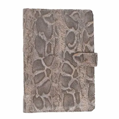 Mondoni Snake paardenpaspoortmap grijs