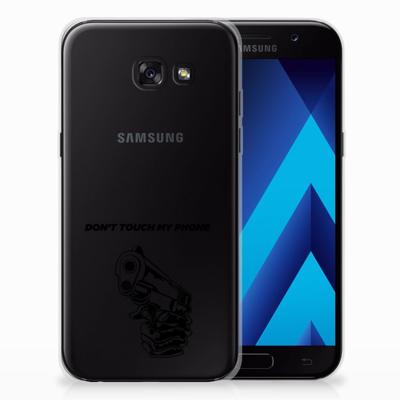 Samsung Galaxy A5 2017 Silicone-hoesje Gun Don't Touch My Phone Samsung Galaxy A5 2017 Silicone-hoesje Gun Don't Touch My Phone