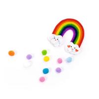 Doe-het-zelf kit chenille draden, 212 stuks RAINBOW FOLIA meerkleurig - thumbnail